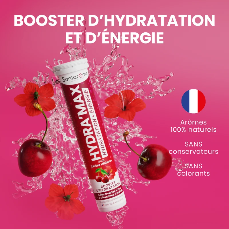 HYDRA'MAX Cerise Hibiscus - 20 pastilles hydratation