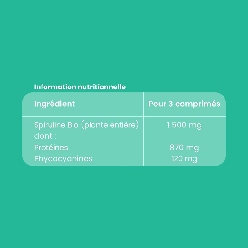Spiruline Bio - 200 comprimés