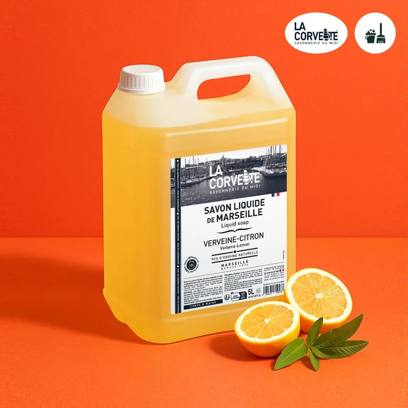 Savon liquide de Marseille - Verveine citron