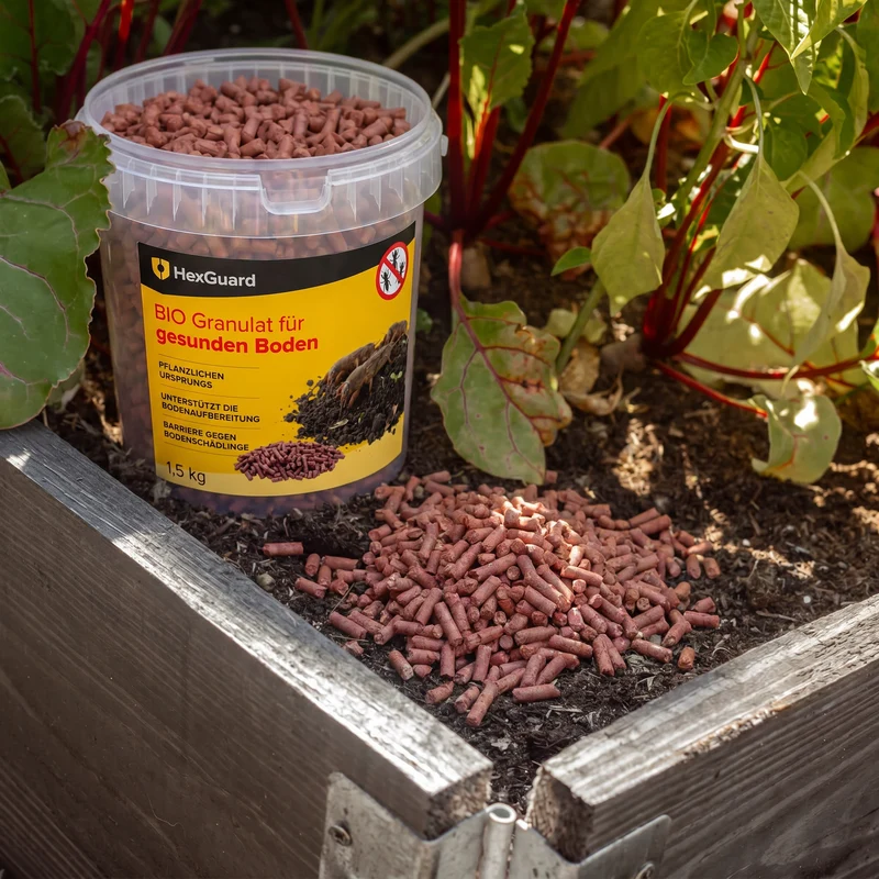 HexGuard - Soil Granulat zur Bekämpfung von Bodenschädlingen: Engerlinge, Drahtwürmer und Dickmaulrüssler
