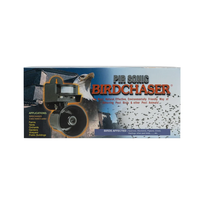 Abwehr mit Bewegungsmelder BIRD CHASER gegen Vögel, Tauben, Mäuse und Hasen