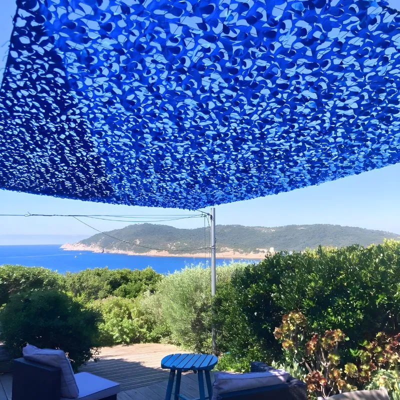Filet de camouflage renforcé bleu
