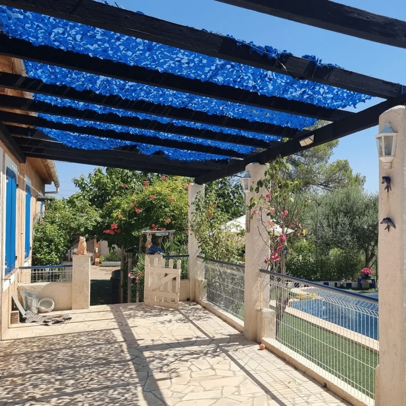 Filet de camouflage renforcé bleu