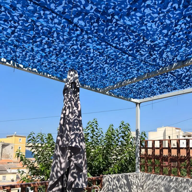 Filet de camouflage renforcé bleu