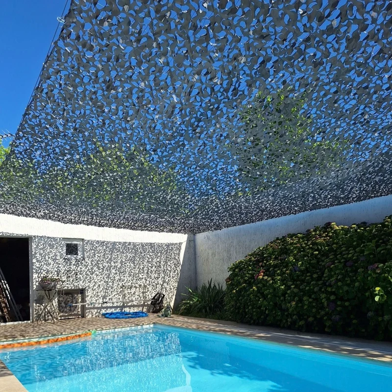 Filet de camouflage renforcé gris