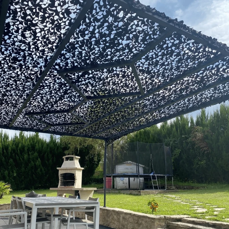 Filet de camouflage renforcé noir