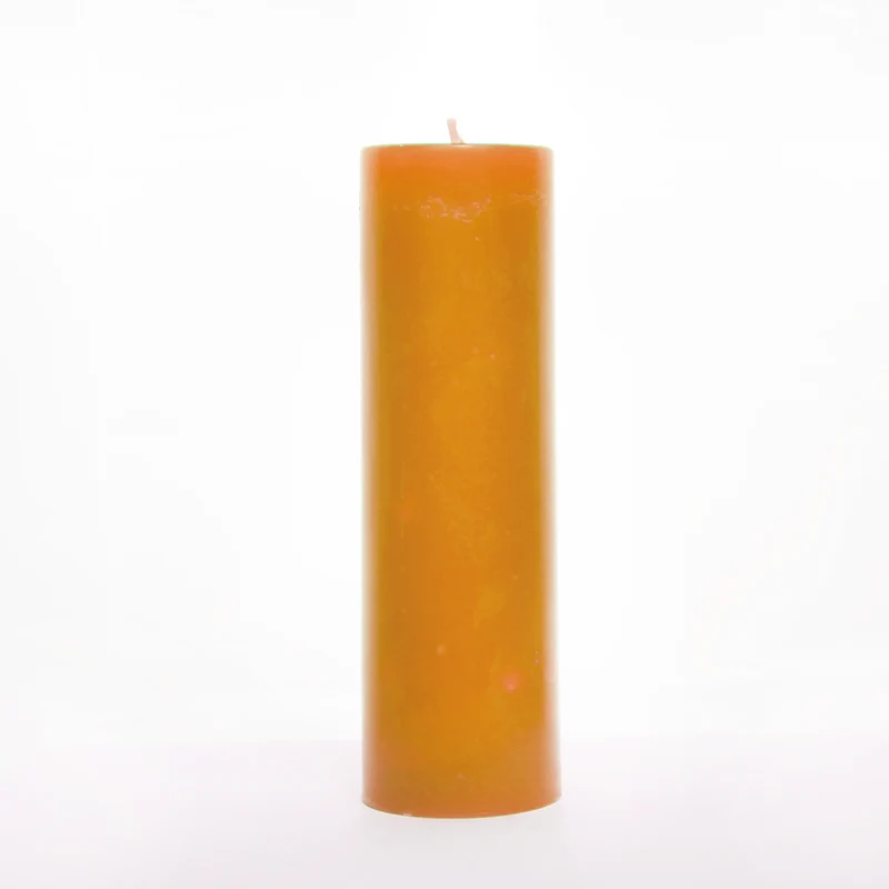 Bougie déco orange