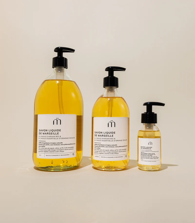 Savon de Marseille à l'huile d'argan bio et à l'huile essentielle d'orange