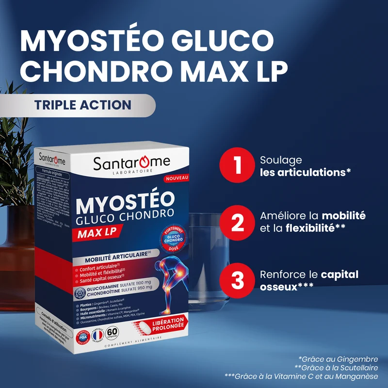 Myostéo Gluco Chondro MAX LP - 60 comprimés