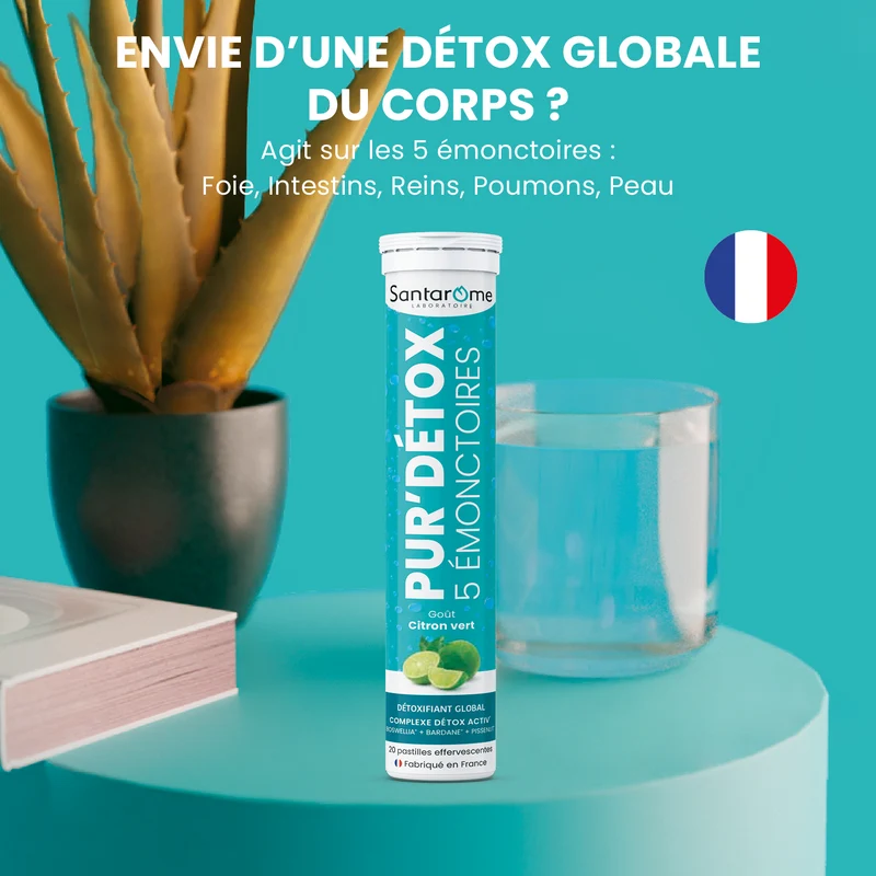 Pur'Détox 5 Émonctoires - 20 Pastilles effervescentes
