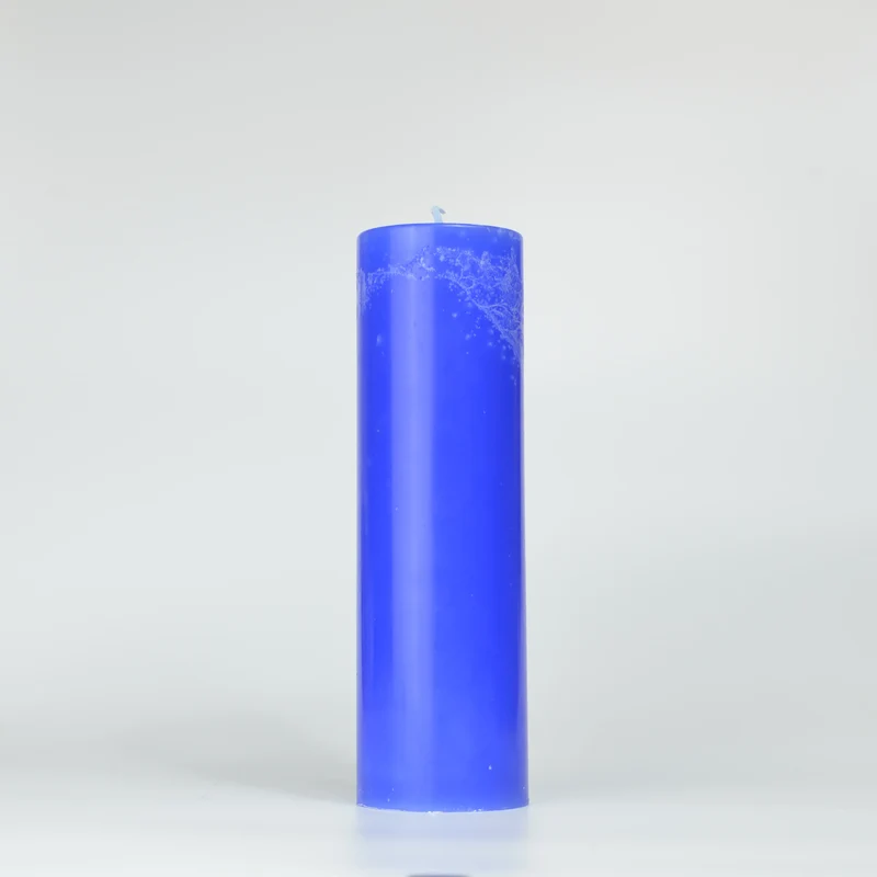 Bougie déco bleu