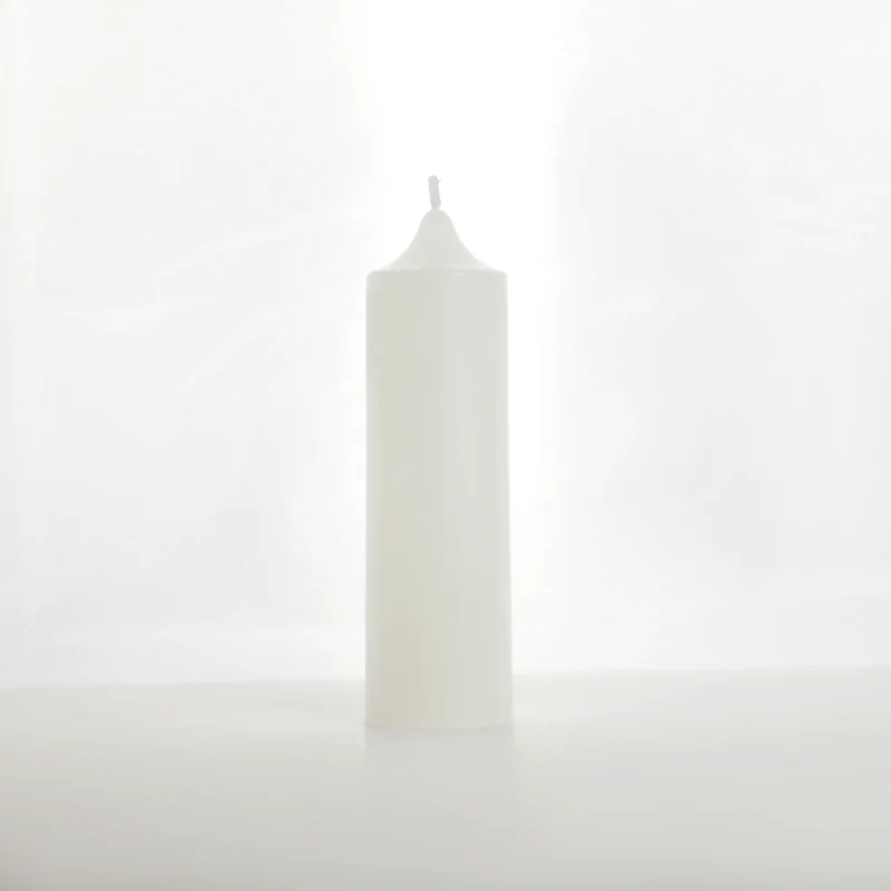 Bougie déco blanc