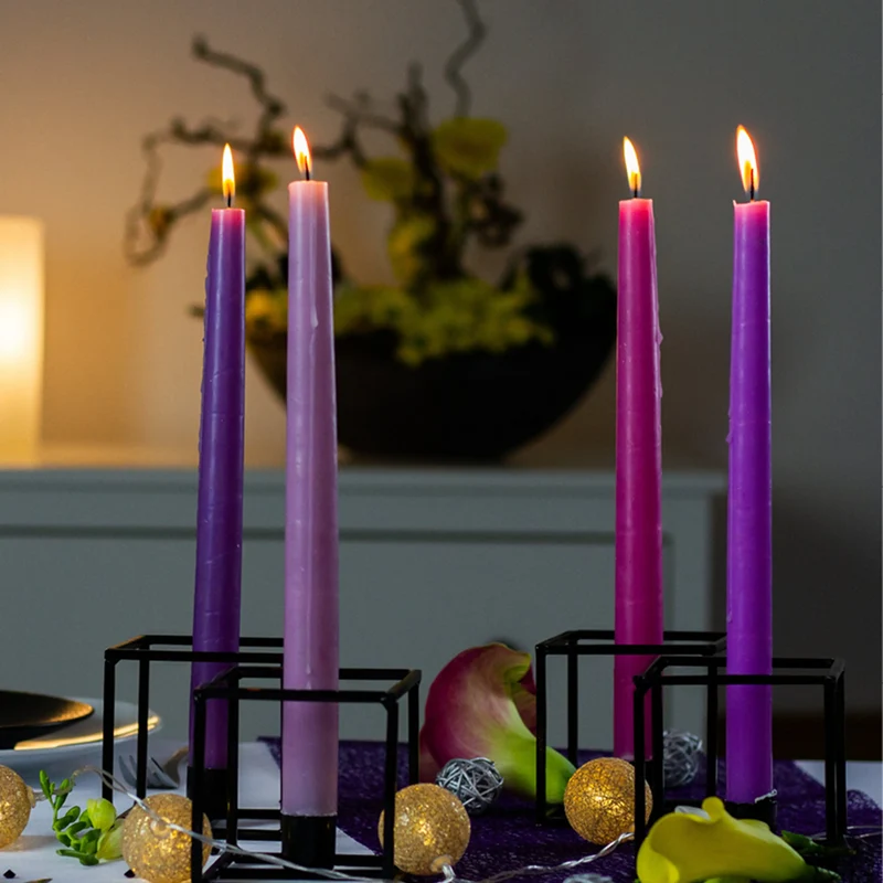 Chandelles violet clair