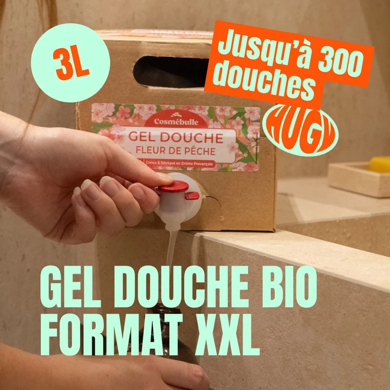 Gel douche - Bio - Fleur de pêche