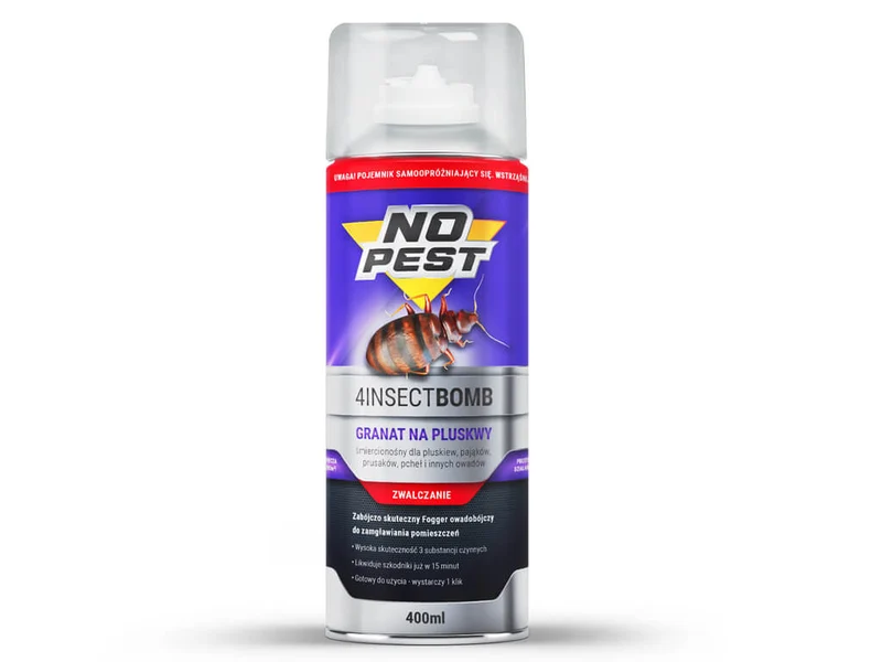 Insektenbombe gegen Kakerlaken, Ameisen, Bettwanzen und Fliegen 400 ml
