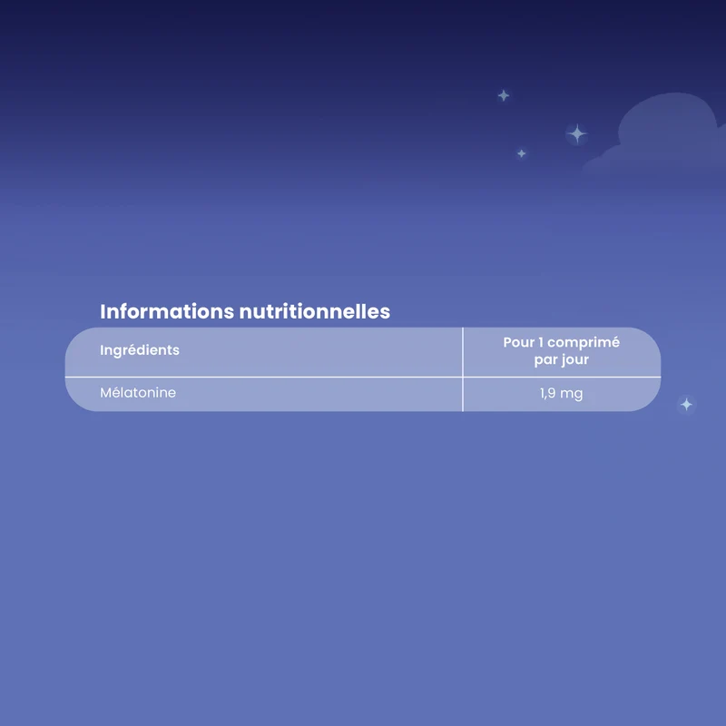 Somnifor Mélatonine 1,9 mg - 30 comprimés