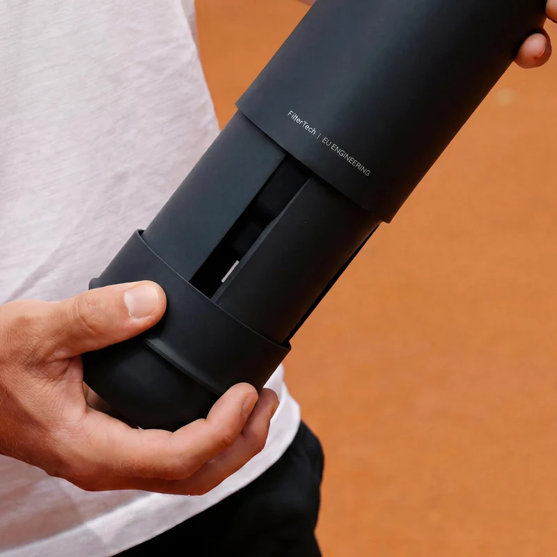 Tube Tennis Filter Tech Pressurisateur de balless de tennis - bleu foncé