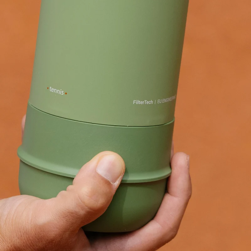 Tube Tennis Filter Tech Pressurisateur de balless de tennis - vert olive