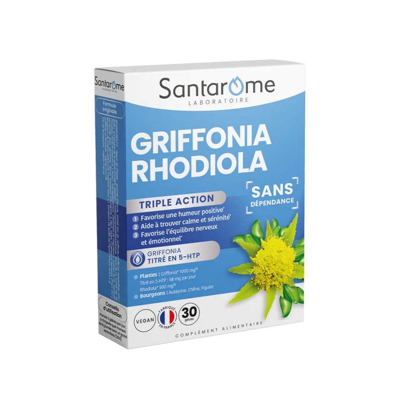 Griffonia Rhodiola - 30 gélules