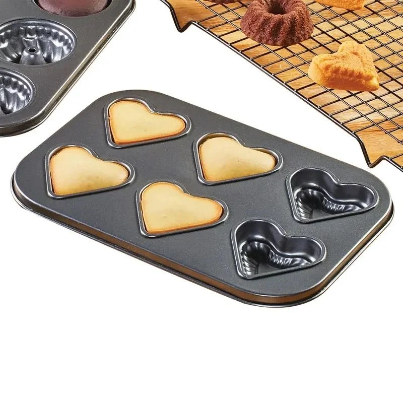 Moule 6 troue forme cœur