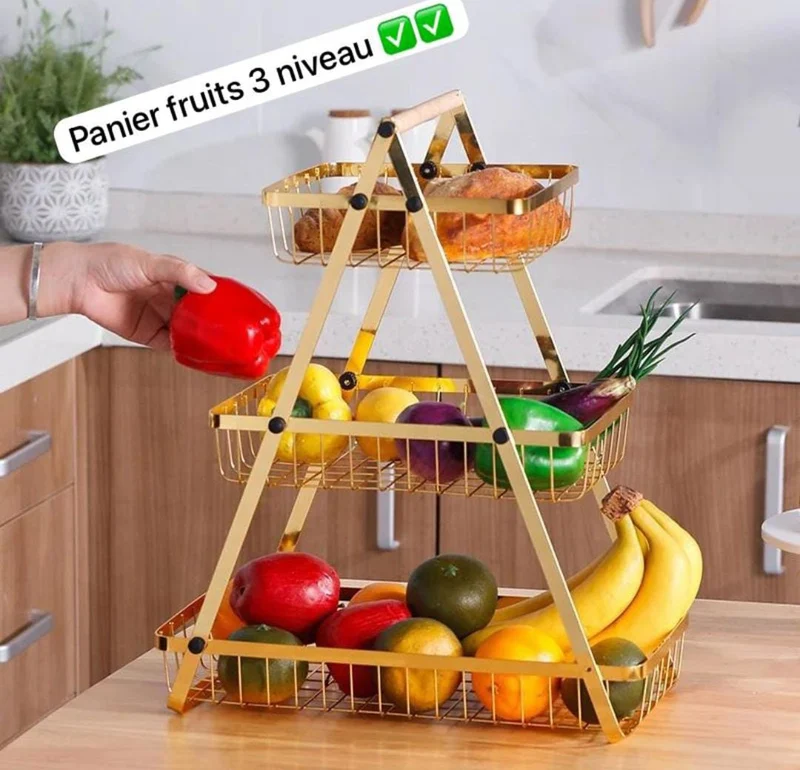 Panier fruits grand modèle (3 niveau)