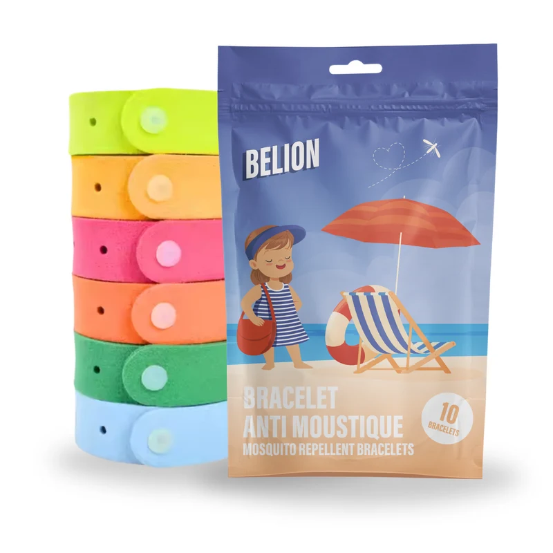 Bracelet anti moustique 100% naturel - 10 unités