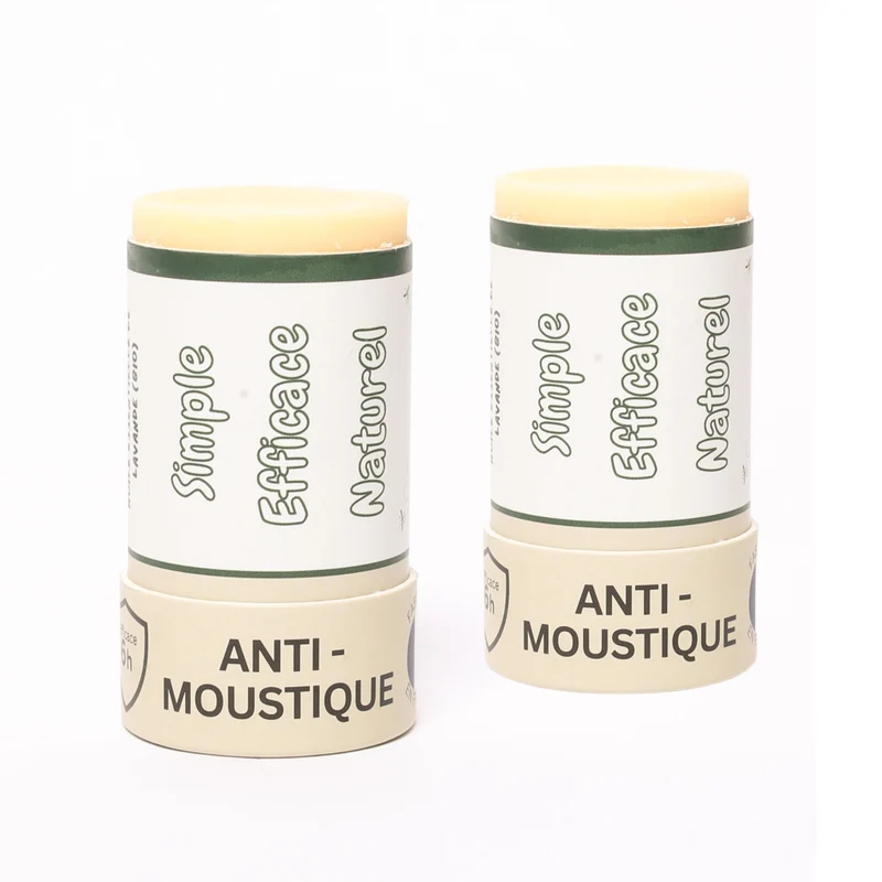 Tiger Repel – Stick Anti-Moustique Naturel x2 | Citriodiol 20% | Tropical & Moustique Tigre | Sans DEET | Bébé dès 6 mois | 60g
