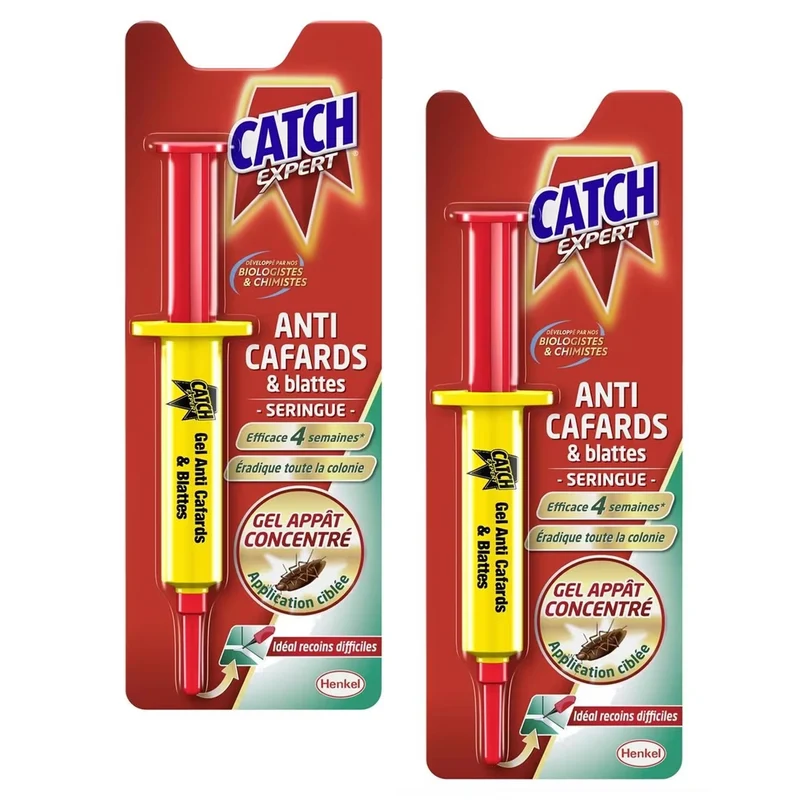 Lot de 2 gels anti-cafards CATCH 10 g