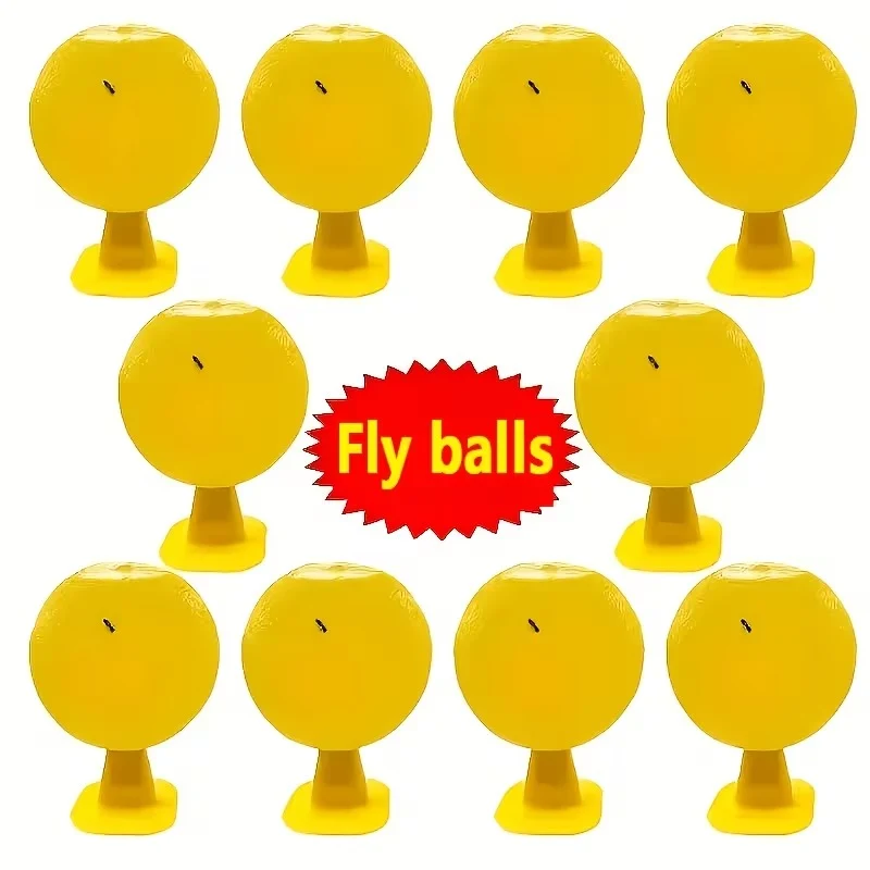 Lot de 12 balles attrape-mouches adhésives