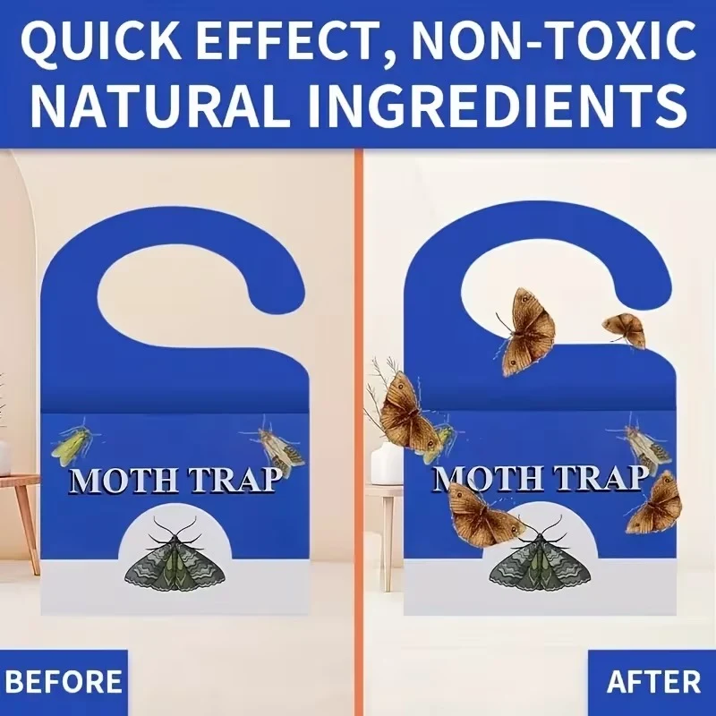 Lot de 12 pièges anti-mites alimentaires
