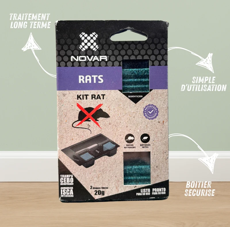 Kit Rongeurs – Boîte + Appâts rodenticides prêts à l’emploi