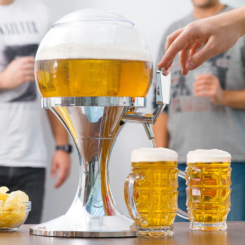 Pack Dispensador de Cerveza Refrigerante InnovaGoods y 2 Gafas de Sol Enrollables Sunfold France