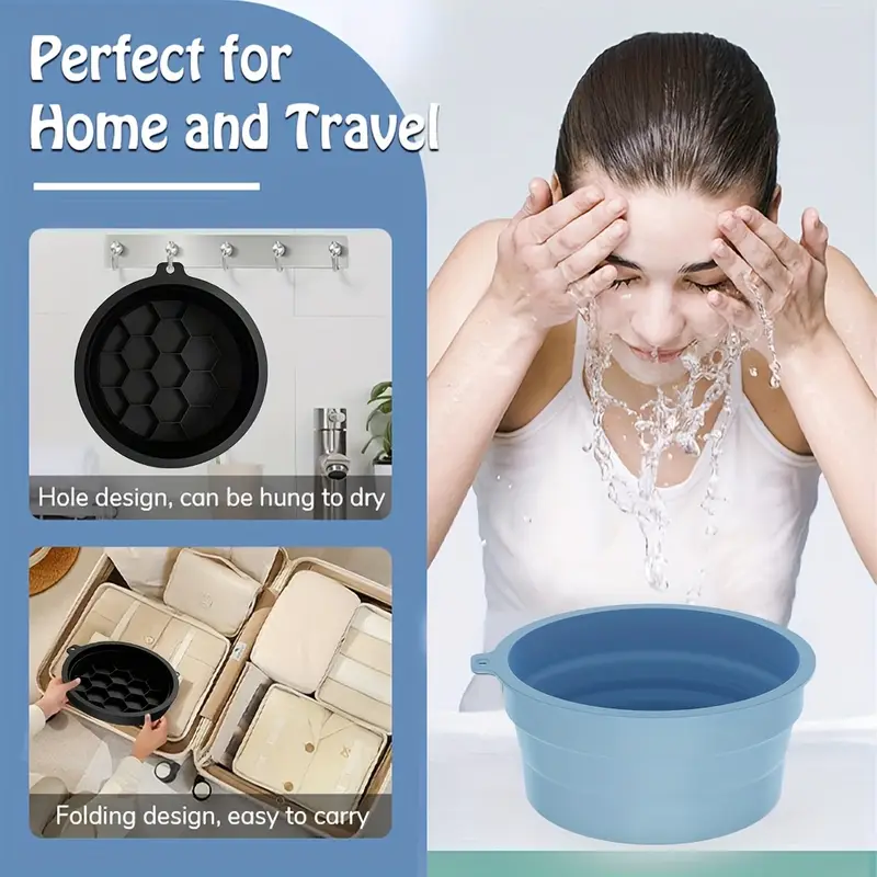 Bassin à Glace en Silicone Pliable avec Plateau Intégré