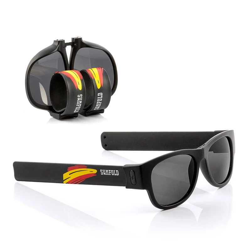 Pack Dispensador de Cerveza Refrigerante InnovaGoods y 2 Gafas de Sol Enrollables Sunfold Spain Black