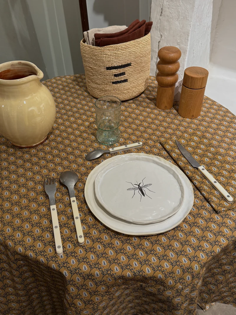 Nappe Croix Camarguaise - Ocre