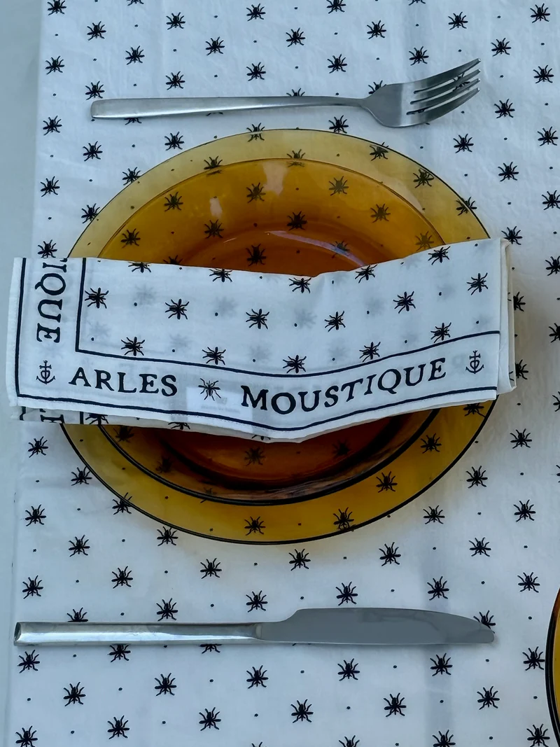 Serviette de table Moustique - Blanc