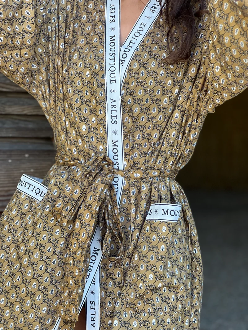 Kimono ocre croix camarguaise