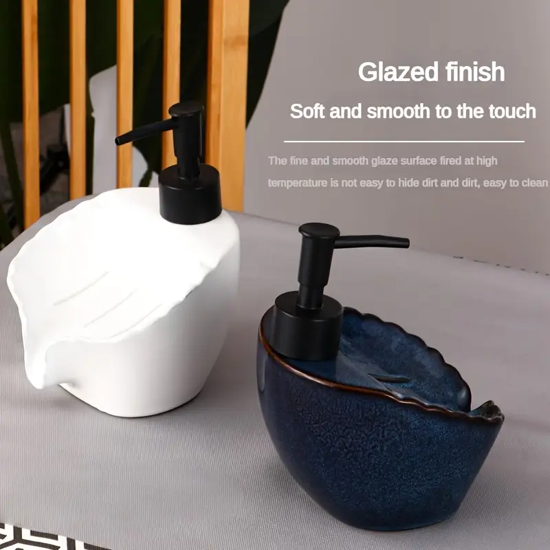 Distributeur de Savon en Céramique Élégant – Rechargeable & Pratique
