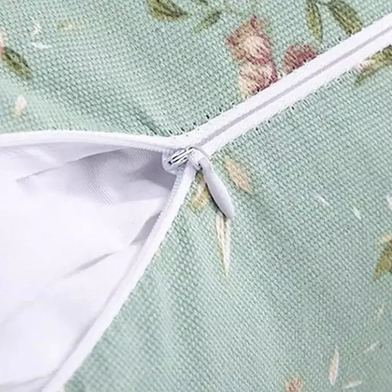 Coussin d'Élévation des Jambes Vert Floral – Soutien Confortable