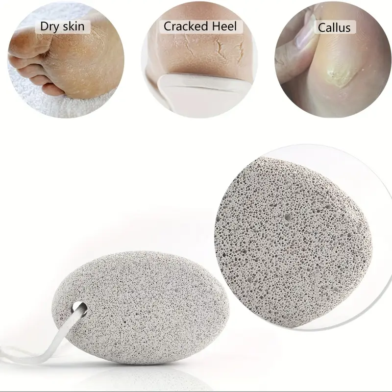 2PCS Pierre Ponce Naturelle pour les Pieds