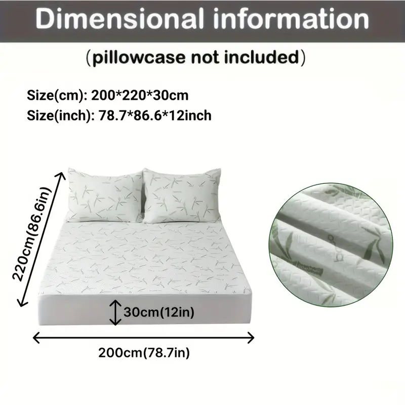 Protège-Matelas 100% Fibre de Bambou