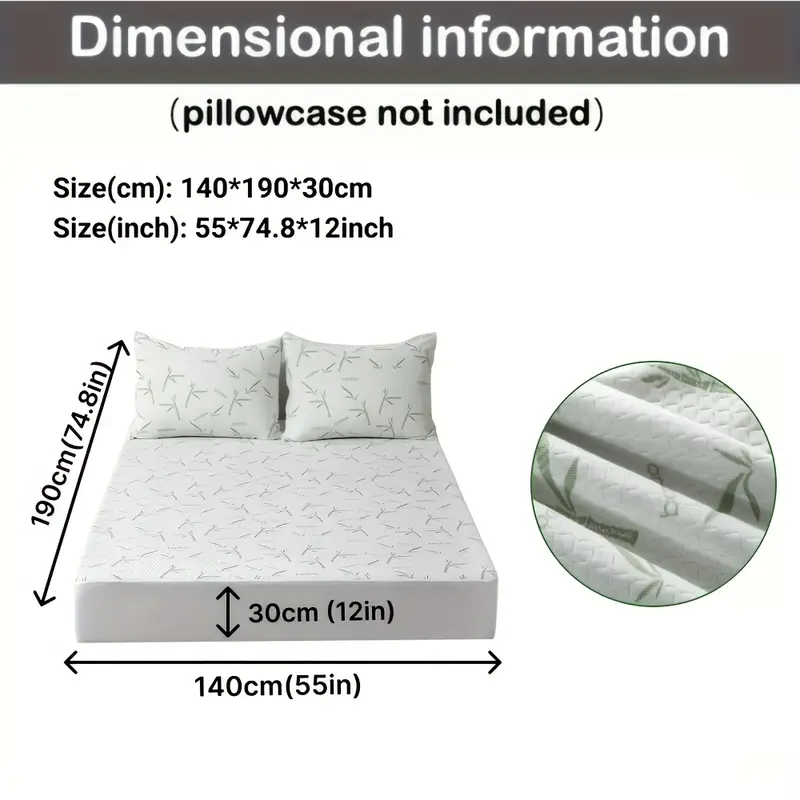Protège-Matelas 100% Fibre de Bambou