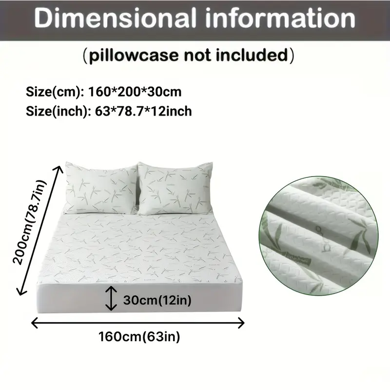 Protège-Matelas 100% Fibre de Bambou