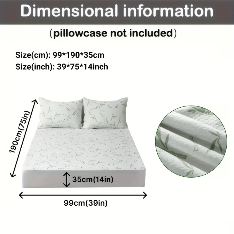 Protège-Matelas 100% Fibre de Bambou