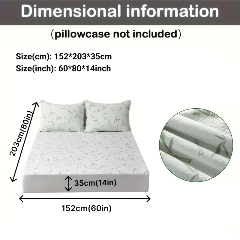 Protège-Matelas 100% Fibre de Bambou