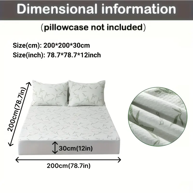 Protège-Matelas 100% Fibre de Bambou