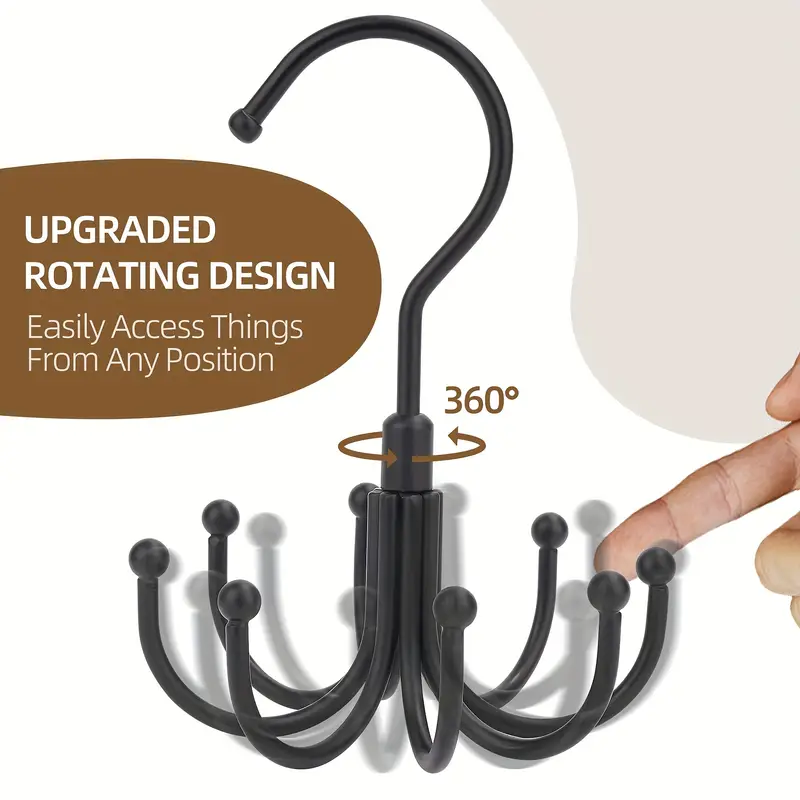 Cintre de Rangement Rotatif Multi-Usage en Acier Inoxydable