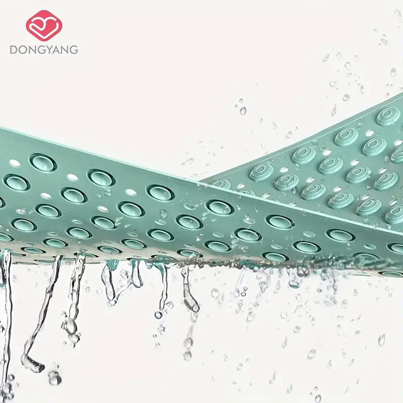 Tapis de Salle de Bain Antidérapant Circulaire – Surélevé avec Ventouses