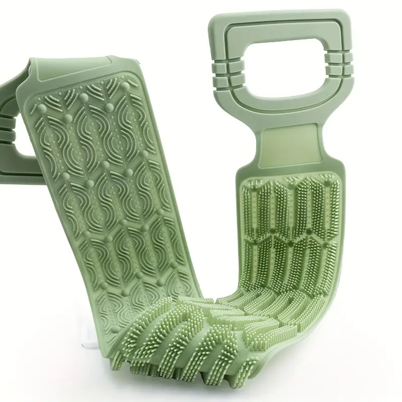 Serviette Gommante en Silicone – Accessoire de Douche Exfoliant avec Poignées