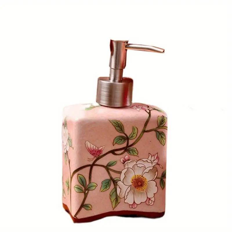Distributeur de Savon Vintage en Céramique | Rechargeable & Élégant - 410 ml